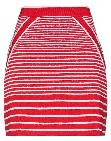 MAJE Minigonna Rosso 73% Cotone, 14% Poliestere, 7% Poliammide, 5% Viscosa, 1% Elastan