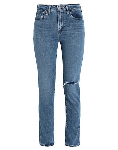 LEVI'S Denim trousers 724 HIGH RISE STRAIGHT
 Blue 70% Lyocell, 18% Polyester, 10% Cotton, 2% Elastane