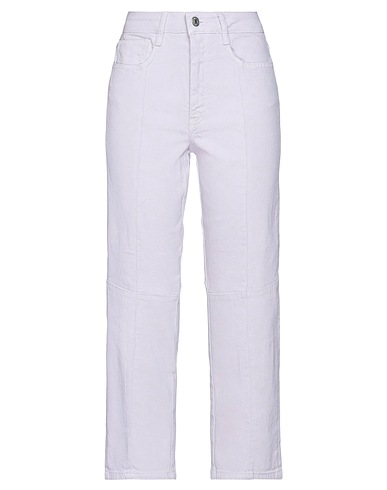 MAJE Casual trouser Lilac 98% Cotton, 2% Elastane