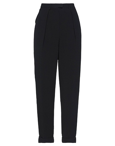 MANILA GRACE Casual pants Black 73% Acetate, 27% Viscose