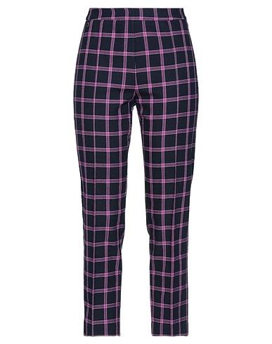 MANILA GRACE Casual trouser Midnight blue 68% Cotton, 24% Polyester, 8% Other Fibres