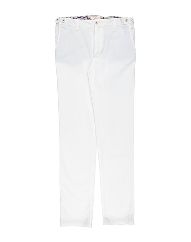 MYTHS Casual trouser White 97% Cotton, 3% Elastic fibres