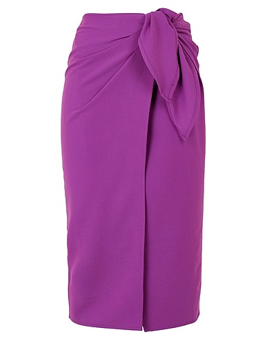 8 by YOOX ミディ丈スカート KNOT-WRAP MIDI SKIRT
VIOLA ポリエステル 83% / レーヨン 14% / ポリウレタン 3%