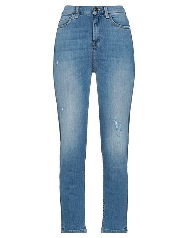 KAOS JEANS Denim trousers Blue 87% Cotton, 11% Polyester, 2% Elastane