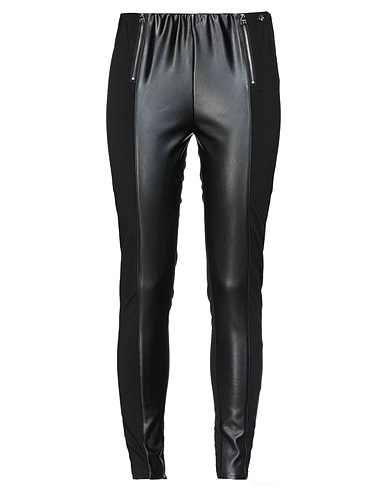 GAUDÌ Casual trouser Black 60% Viscose, 35% Polyamide, 5% Elastane, Polyester, Polyurethane resin