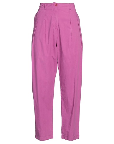 MANILA GRACE Pantalone Malva 100% Cotone