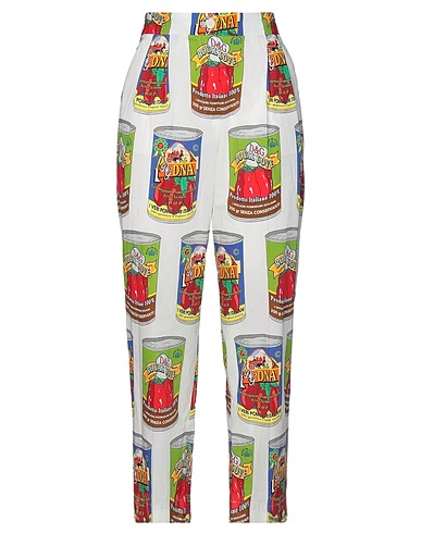 DOLCE&GABBANA Pantalone Bianco 100% Cotone