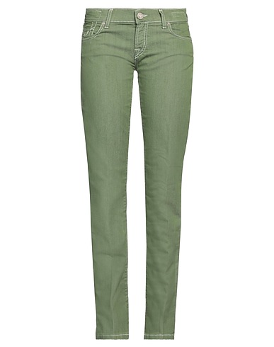 JACOB COHЁN Pantalones vaqueros Verde militar 78% Algodón, 22% Elastomultiéster