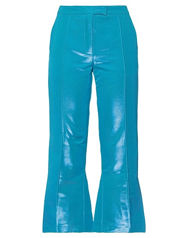 ROSIE ASSOULIN Casual trouser Azure 65% Cotton, 32% Silk, 3% Polyester