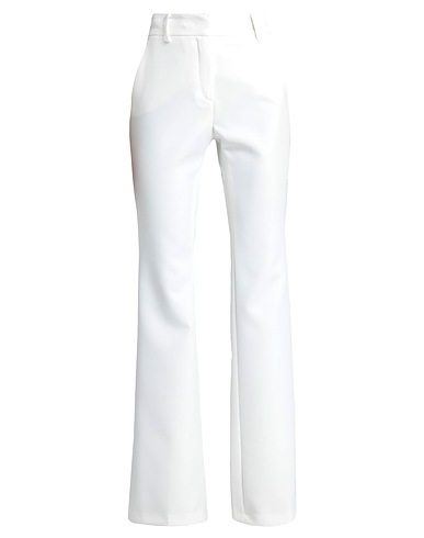 LIU •JO Casual trouser White 89% Polyester, 11% Elastane