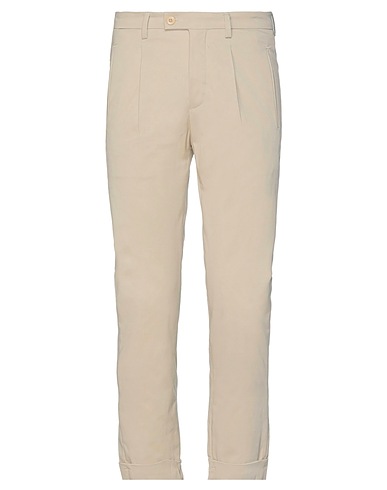 YAN SIMMON Casual trouser Sand 97% Cotton, 3% Elastane