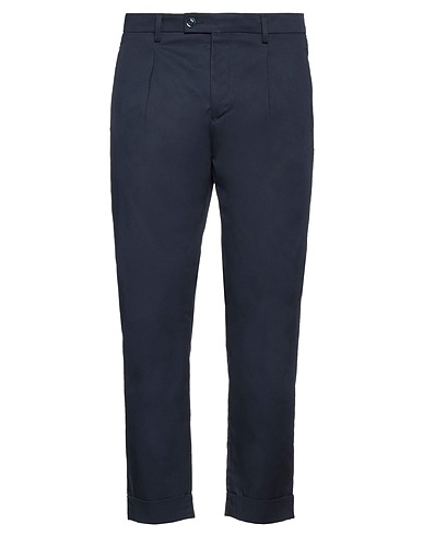 YAN SIMMON Casual pants Midnight blue 97% Cotton, 3% Elastane