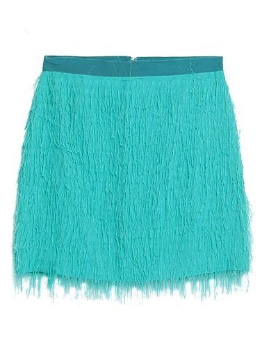 PINKO Mini skirt Turquoise 72% Acetate, 28% Viscose, Cotton