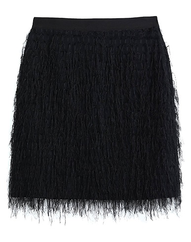 PINKO Mini skirt Black 72% Acetate, 28% Viscose, Cotton