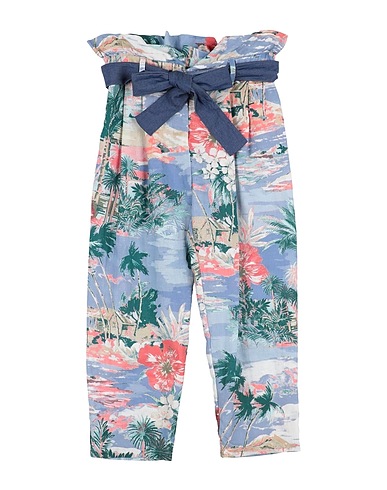 TWINSET Casual pants Pastel blue 55% Linen, 45% Cotton