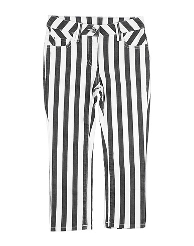 TWINSET Denim trousers White 97% Cotton, 3% Elastane