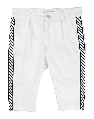 DANIELE ALESSANDRINI Casual trouser White 97% Cotton, 3% Elastane