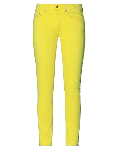 DONDUP Pantaloni jeans Giallo 98% Cotone, 2% Elastan