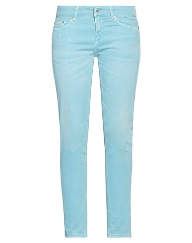 DONDUP Denim pants Sky blue 98% Cotton, 2% Elastane