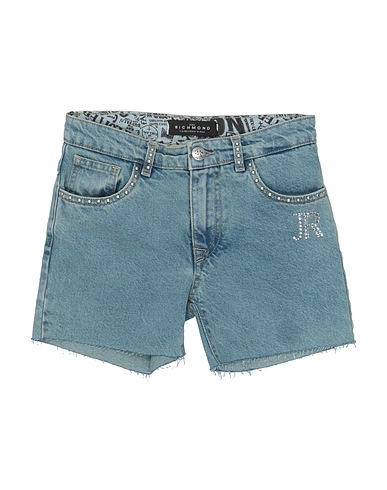 JOHN RICHMOND Denim shorts Blue 100% Cotton