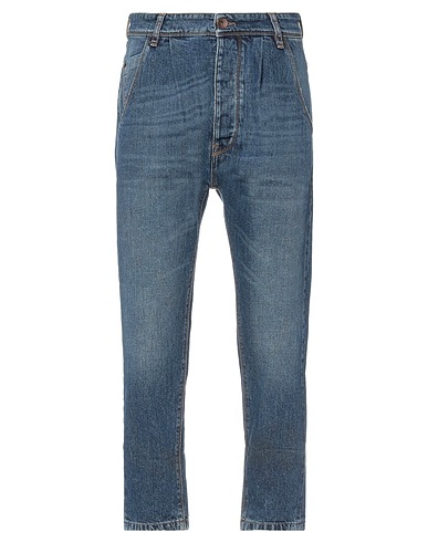 NOVEMB3R Denim trousers Blue 100% Cotton, Polyester