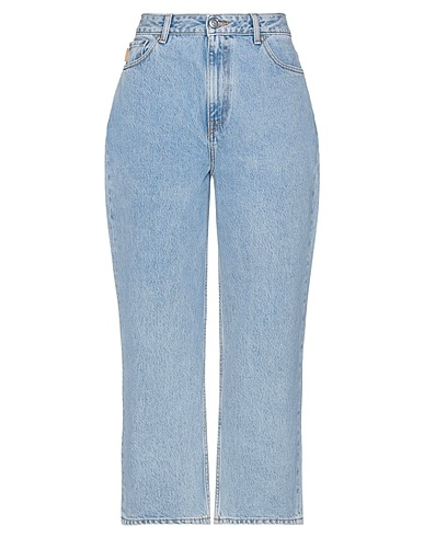 GANNI Denim trousers Blue 100% Organic cotton