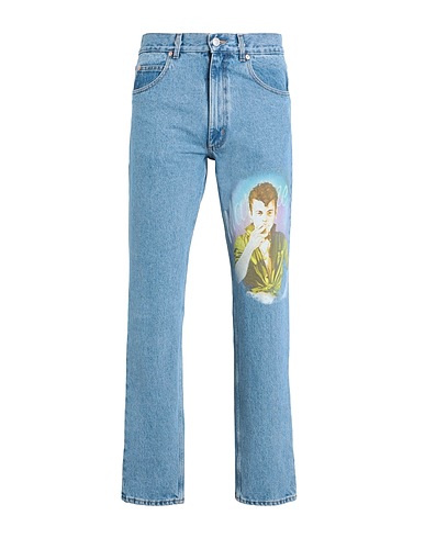 MARTINE ROSE Pantaloni jeans Blu 100% Cotone