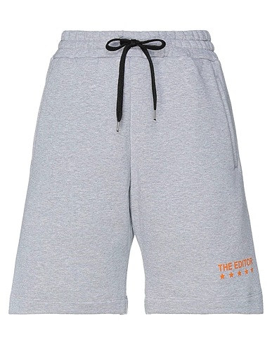 THE EDITOR Shorts & Bermuda Light grey 100% Cotton