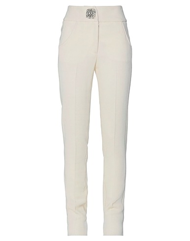 PHILIPP PLEIN Casual trouser Ivory 100% Virgin Wool