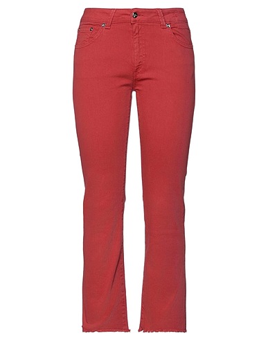 CARE LABEL Modèle Boot Cut Rouge brique 98% Coton, 2% Élasthanne