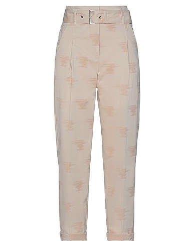 PESERICO Casual pants Beige 96% Cotton, 4% Elastane