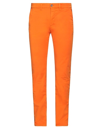 JECKERSON Casual pants Orange 97% Cotton, 3% Elastane