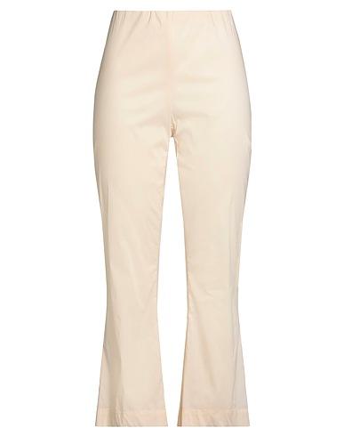 LIVIANA CONTI Casual pants Cream 68% Cotton, 28% Polyamide, 4% Elastane
