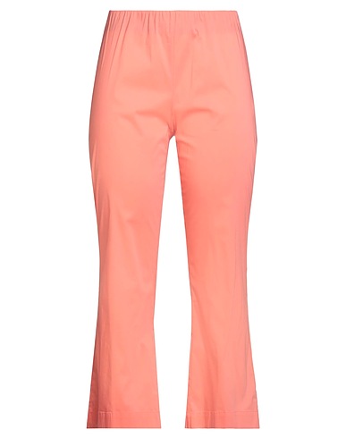 LIVIANA CONTI Casual trouser Pink 68% Cotton, 28% Polyamide, 4% Elastane