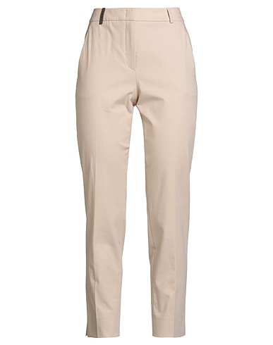 PESERICO Casual pants Ivory 94% Cotton, 6% Elastane