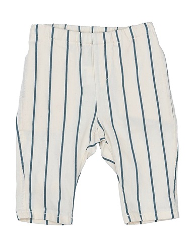 BABE & TESS Casual trouser Ivory 73% Cotton, 27% Linen