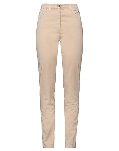 PESERICO Casual trouser Beige 97% Cotton, 3% Elastane