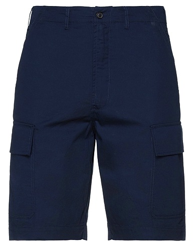 UNIVERSAL WORKS Shorts & Bermuda Midnight blue 100% Cotton