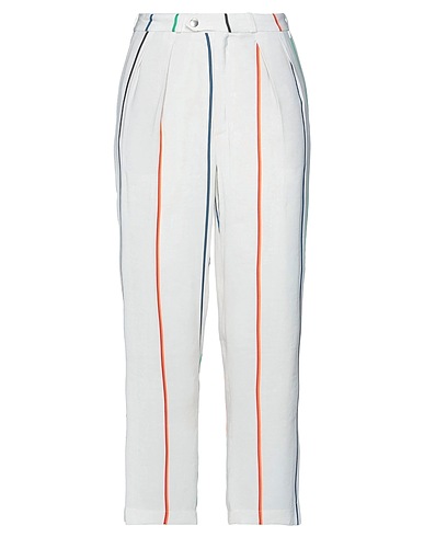 ROSEANNA Casual trouser White 77% Viscose, 23% Linen