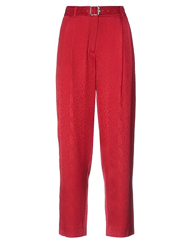 KOCHÉ Casual trouser Brick red 57% Acetate, 43% Viscose, Polyester, Polyurethane