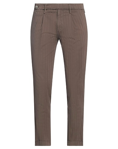 MICHAEL COAL Casual pants Khaki 98% Cotton, 2% Elastane