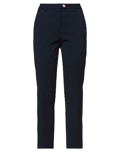 NINA BIANCHI Casual trouser Midnight blue 55% Polyester, 43% Virgin Wool, 2% Elastane