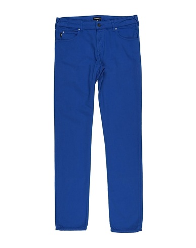 EMPORIO ARMANI Denim trousers Blue 61% Cotton, 39% Lyocell