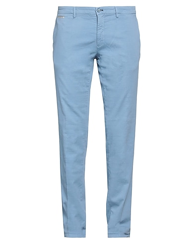 MASON'S Casual pants Sky blue 55% Cotton, 42% Lyocell, 3% Elastane