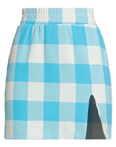 HAVEONE Mini skirt Azure 53% Polyester, 44% Cotton, 3% Elastane
