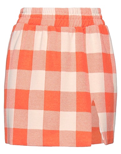 HAVEONE Mini skirt Orange 53% Polyester, 44% Cotton, 3% Elastane