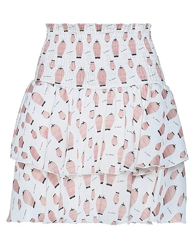 LE VOLIÈRE Mini skirt White 100% Polyester