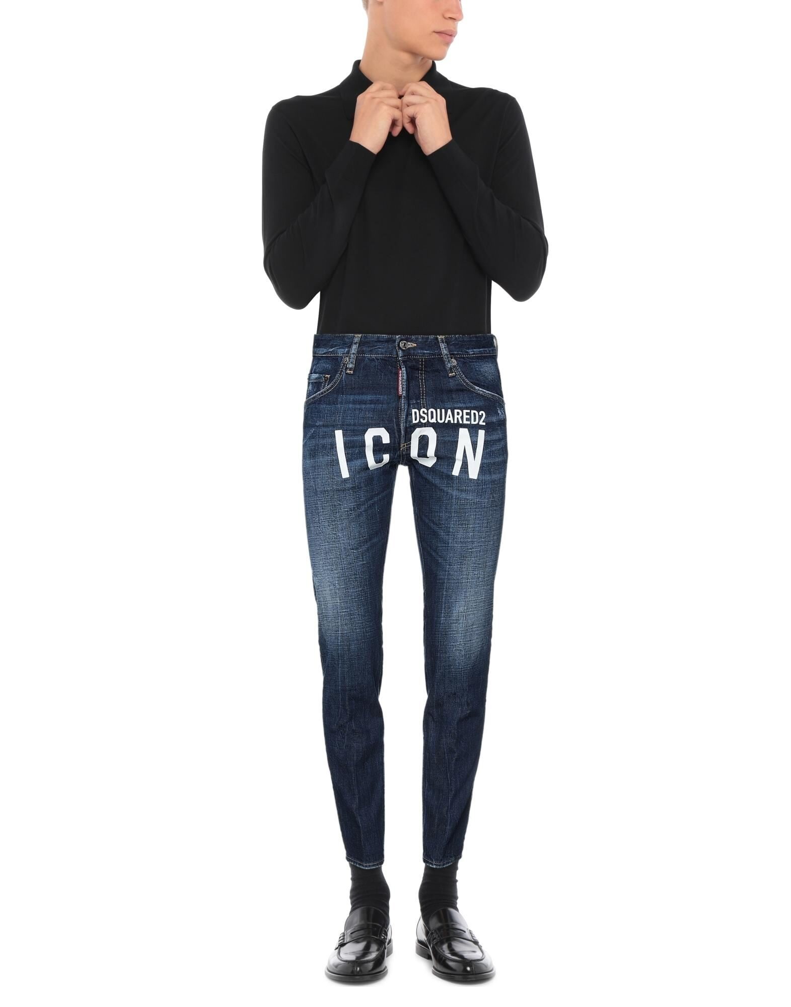 DSQUARED2 Jeans and Denim | Blue Men's Skinny Jeans | YOOX