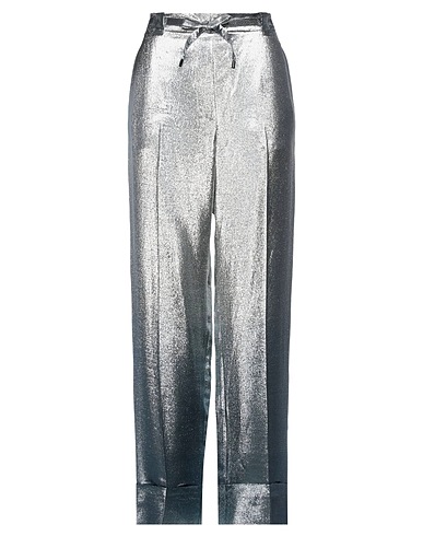 ROLAND MOURET Casual pants Silver 68% Silk, 32% Polyester