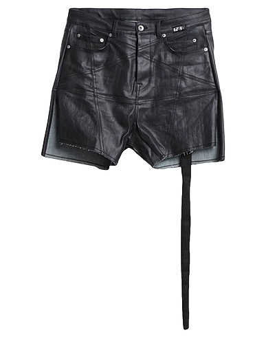 DRKSHDW by RICK OWENS Denim shorts Black 91% Cotton, 6% PBT - Polybutylene terephthalate, 3% Elastane